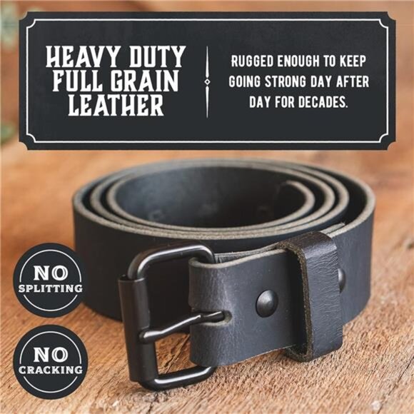 Main Street Forge The Classic Leather Everyday Belt | Made in USA | Full Grain - Picture 3 of 6